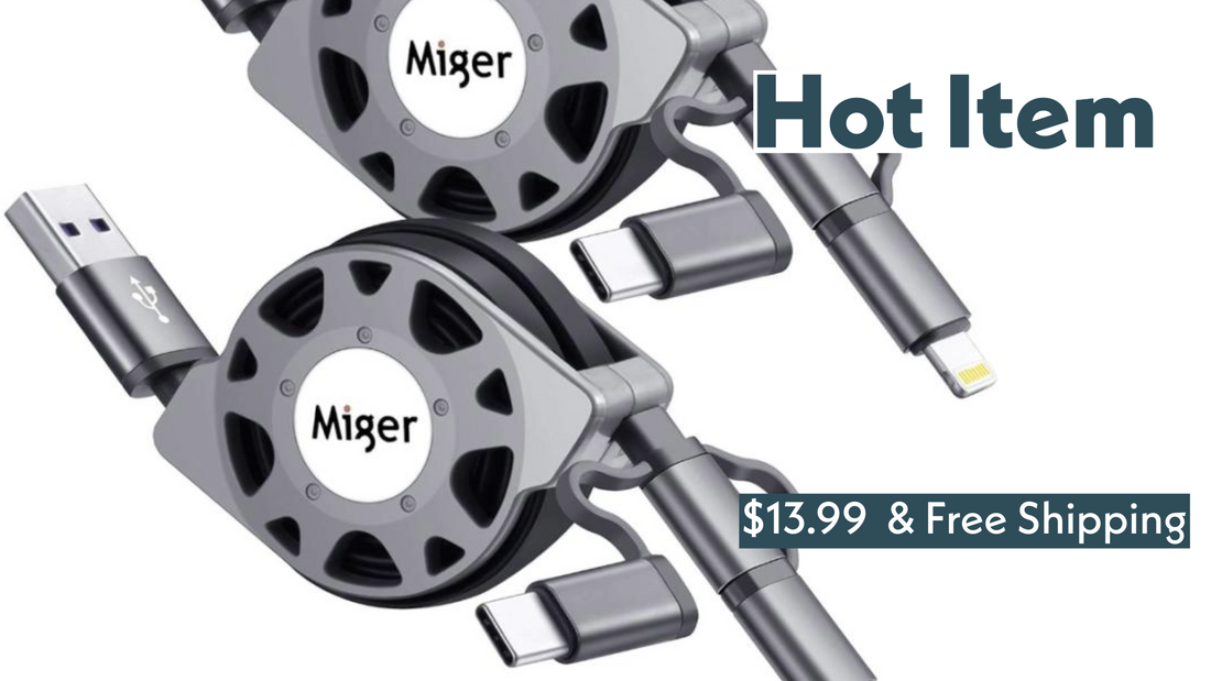 Stay Charged on the Go: Miger Retractable Charging Cable Review