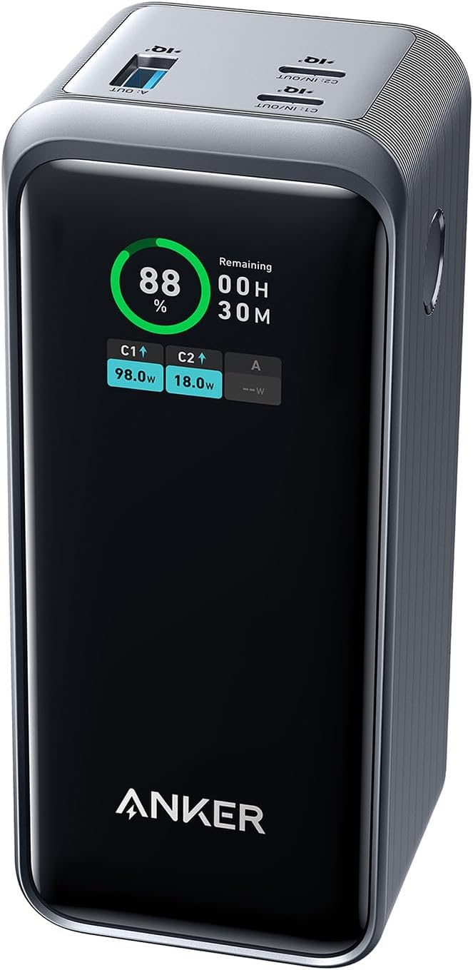 Prime Power Bank, 20K Portable Charger with 200W Output, Smart Digital Display