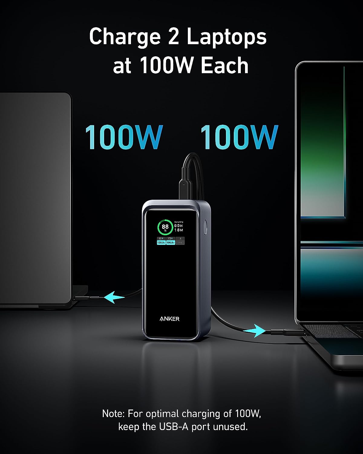 Prime Power Bank, 20K Portable Charger with 200W Output, Smart Digital Display