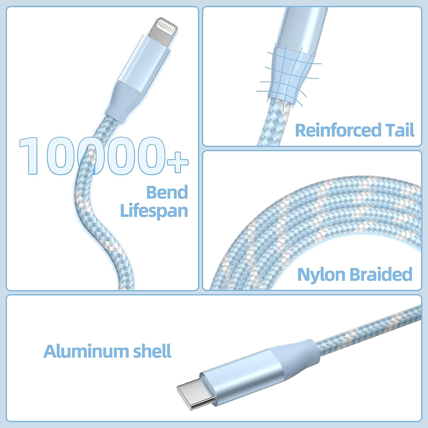 USB C to iPhone Cable